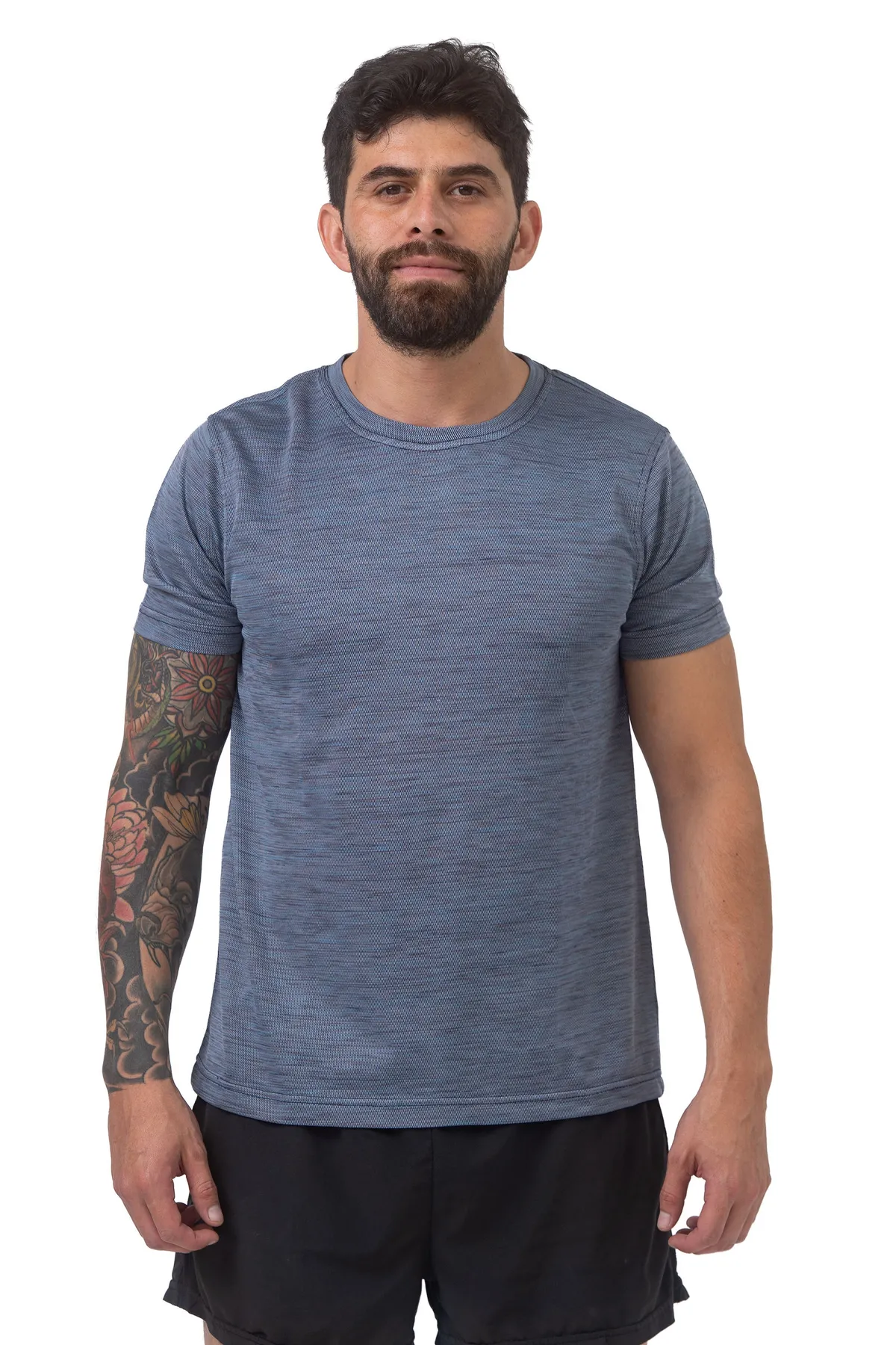 Playera Feathflow en colorway azul, vista frontal
