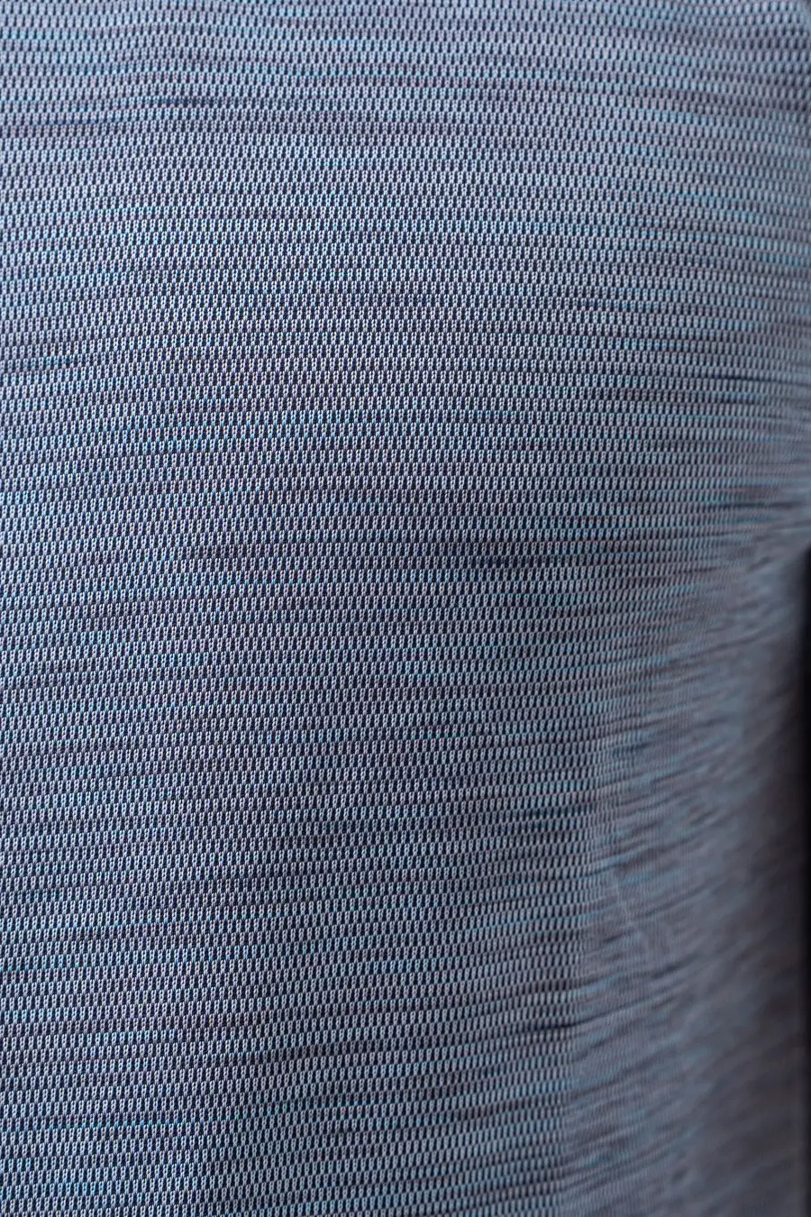 Macro del tejido técnico azul: estructura de dos tonos